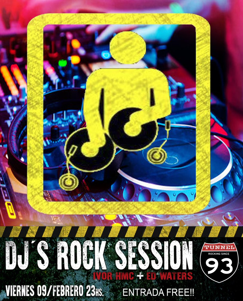 Viernes 09/Feb. 23hs
DJ'S Rock Session con Ivor Hmc + Ed Waters.
Happy Hour 2x1 hasta las 01hs.
Entrada Free. +18