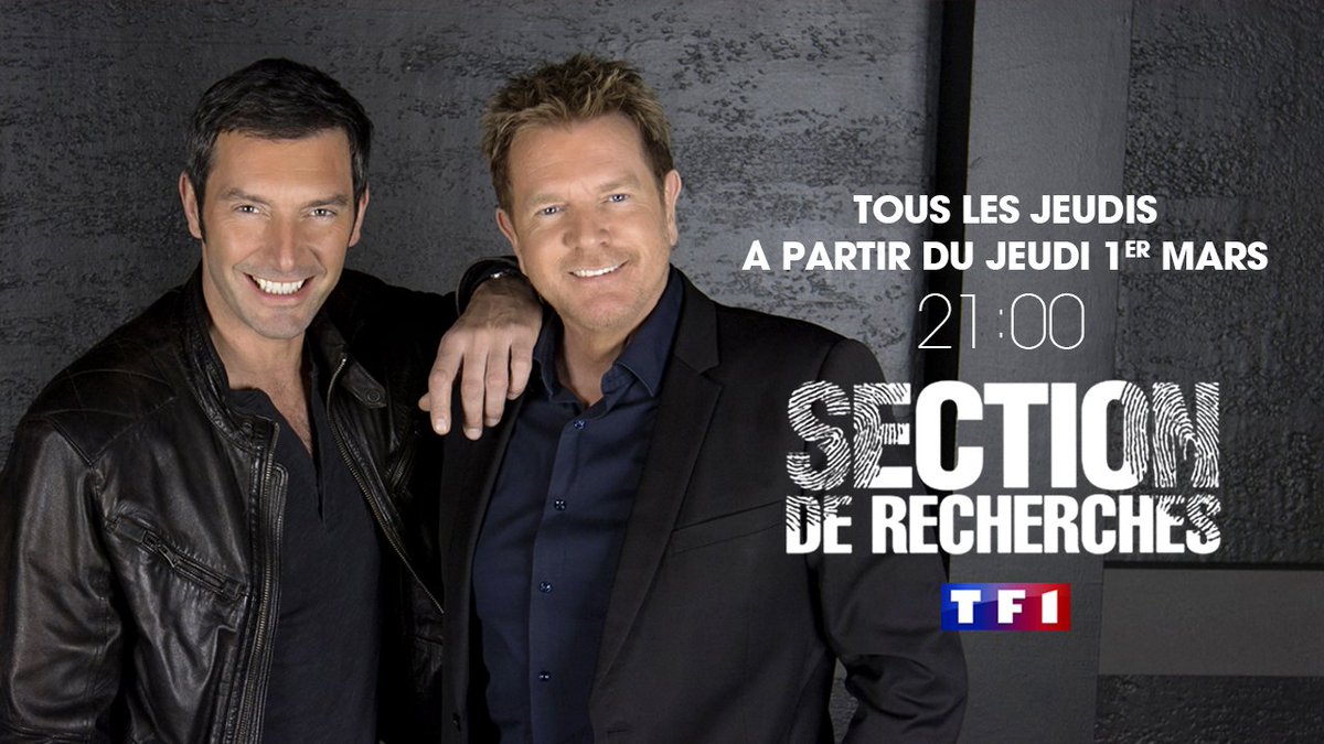 TF1Pro's tweet photo. #INEDIT 

La saison 12 inédite de #SectionDeRecherches débarque sur @TF1 👏👏

RDV tous les jeudis dès le 1er mars à 21h 📺🕘 https://t.co/o6LyersEkN