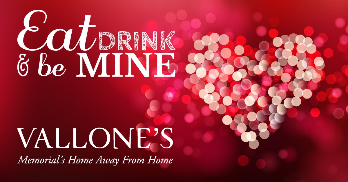 Looking for the perfect place to take your special someone for dinner this Valentine’s Day? The pressure is off when you reserve a table for two at Vallone's! #ValentinesDay #Houston bit.ly/2BGwxGB