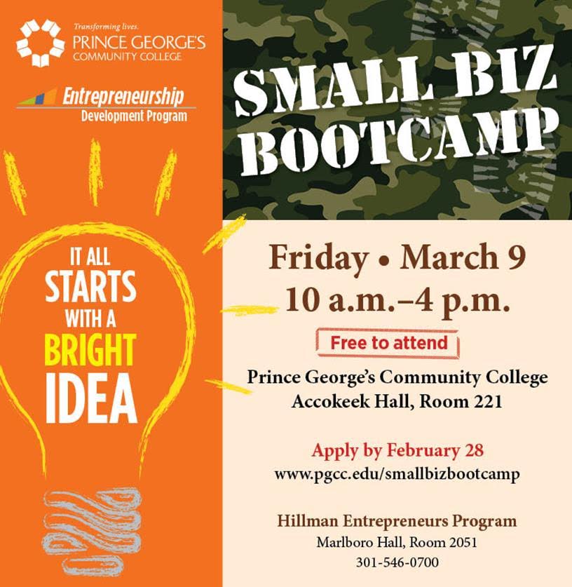 innohubpgcc's tweet image. Are YOU Ready for SMALL BIZ BOOTCAMP?! 
pgcc.edu/smallbizbootca…

#pgcccedt #pgcc #smallbizbootcamp