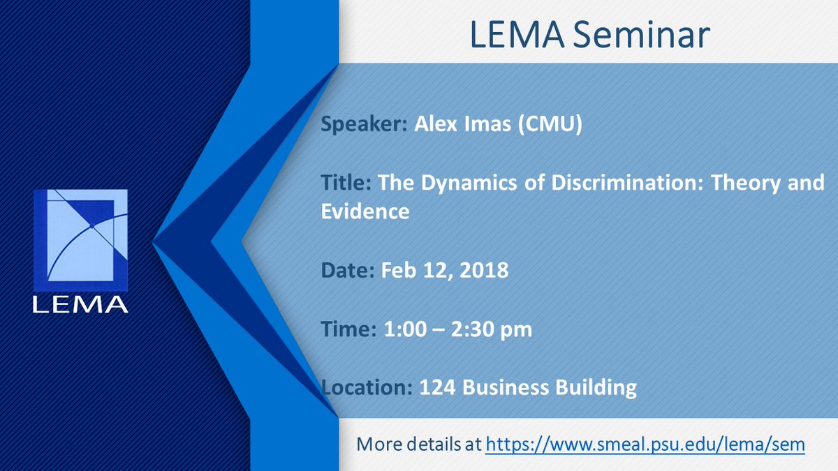 LemaLab's tweet photo. Next LEMA Seminar on Feb 12! https://t.co/j0I4A7xF7s