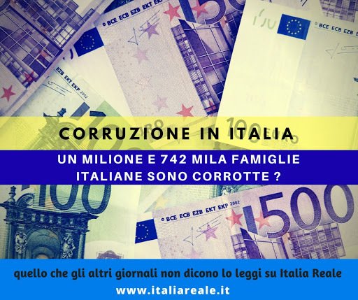 italiareale's tweet photo. #Corruzione in I#talia #politica
Un milione e 742 mila #famiglie italiane sono #corrotte ?
https://t.co/hAG7t1JE9m https://t.co/O1xanQYRen