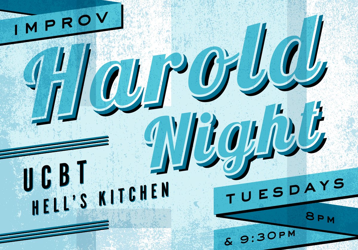 ucbtny's tweet photo. HAROLD NIGHT- TONIGHT 9:30pm Hell's Kitchen. See longform improv from UCBT Harold teams Ice Cold Bev &amp; Mermaids! #HelloHellsKitchen https://t.co/Np4qqpzheg https://t.co/yV53rM9su3
