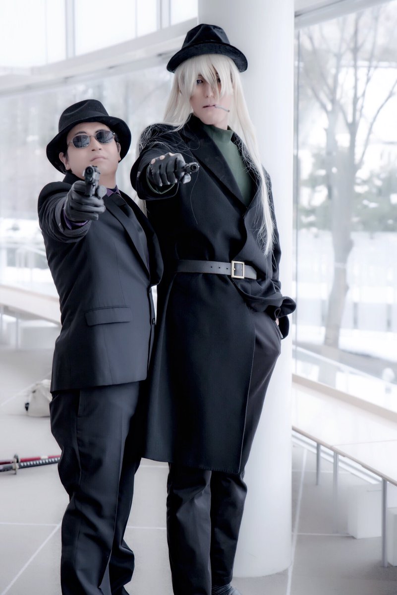 若本 葵 Auf Twitter こすふぇ3８にてこうさんに名探偵コナンの黒の組織のジン ウォッカを撮影していただきました ジン ウォッカの雰囲気バッチリでカッケェェです ありがとうございましたw Photo こうさん Kou San1104 ウォッカ トオルさん Tooru Toru こすふぇ38