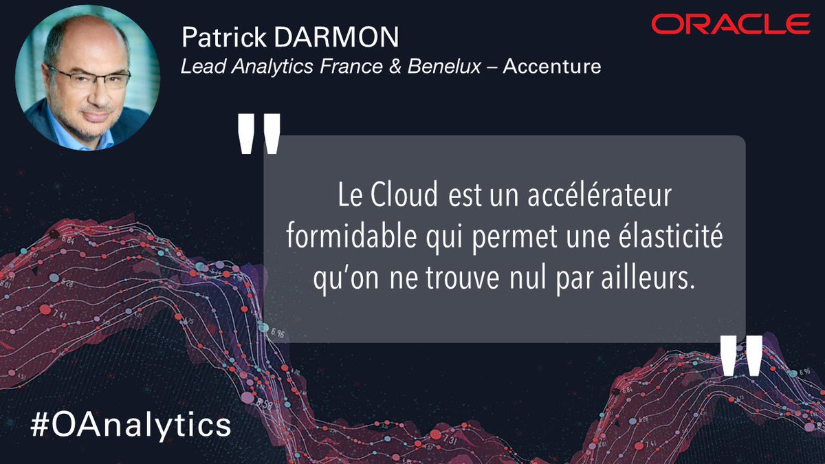 Oracle_France's tweet photo. 💬Patrick Darmon d'@AccentureFrance témoigne à l'#OAnalytics Day lors de la table ronde sur l'impact et les usages de l'#IA. https://t.co/UepRjs24Ef
