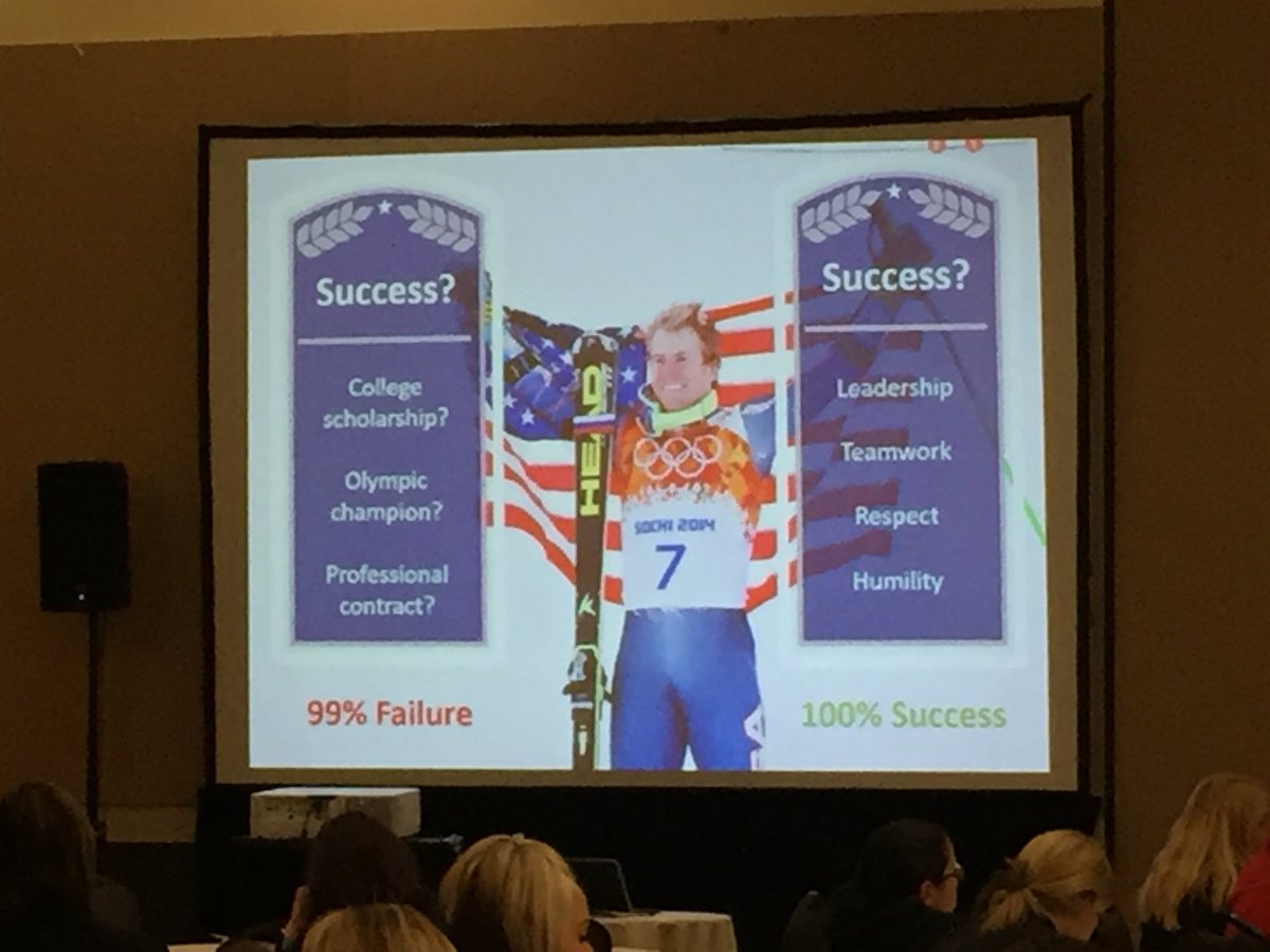 arobinsonSSRAMS's tweet photo. Let’s redefine success in youth sports to have 100% success!! @FamiliesInSport thanks for a great presentation! #sshspe #ShapeUT https://t.co/fpQWkRvrqi