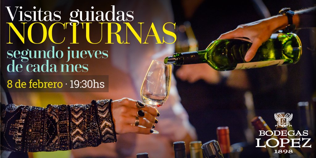 eduardo_lopezl's tweet photo. #VisitasNocturnas
¡Disfrutá un after office diferente en los jardines de nuestra Casona!
Visitá la Bodega y degustá 1 vino y 1 champagne con maridaje especial.

Jueves 8 de febrero 
19:30 a 21:30hs
$150 p/p

CUPOS LIMITADOS
Reservas: 0261 4811091 · lopezmza@bodegaslopez.com.ar https://t.co/aNwKXVVNX0