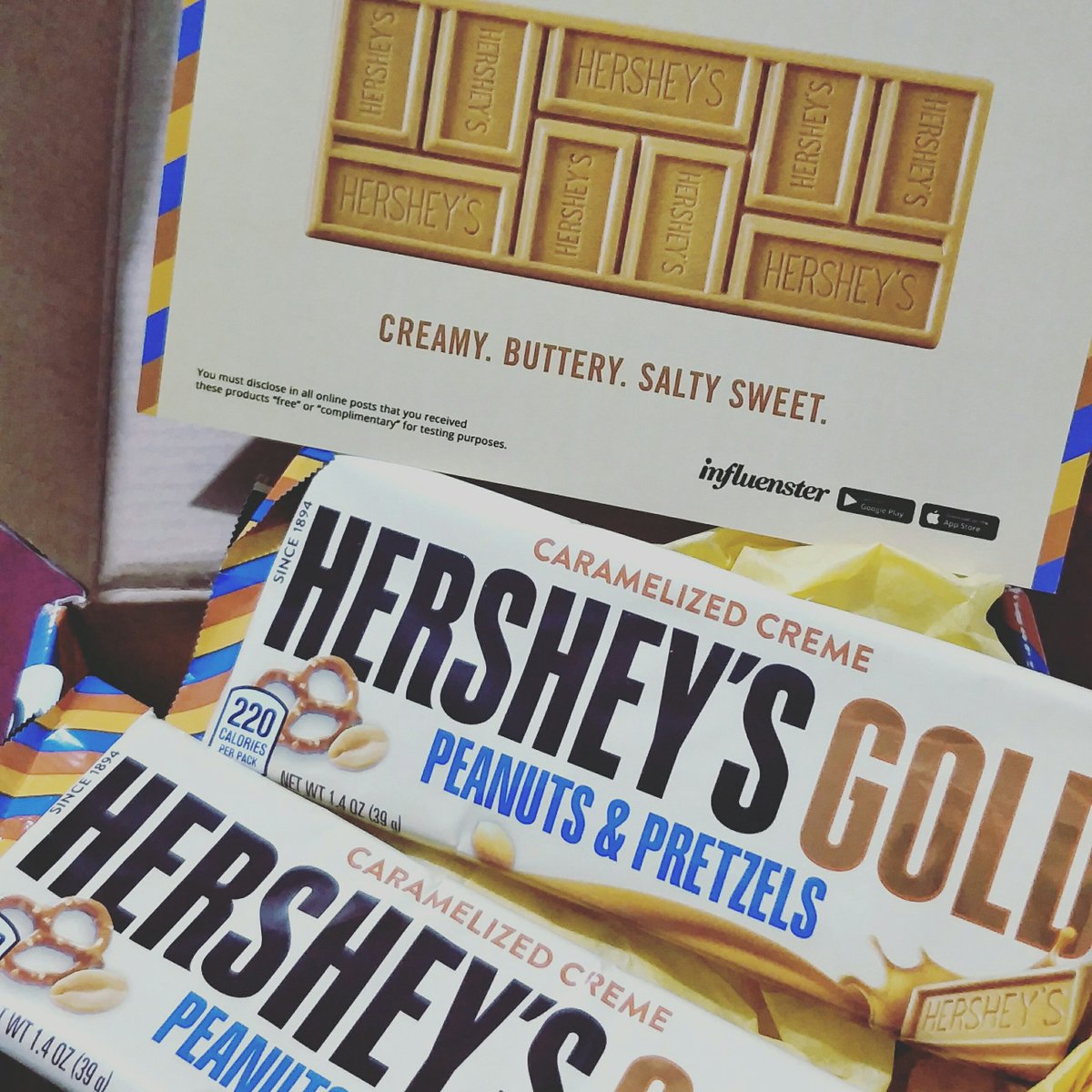 alysatelier's tweet photo. @Influenster @Hersheys #TasteTheGold #SweetMeetsSalty #Ad #Contest https://t.co/BdF1gpLJ3L
