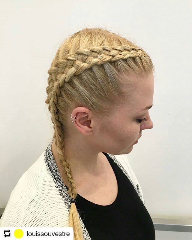 Martholio's tweet photo. View from the other side. Now hand me my sword.
#Repost @louissouvestre
• • •
💎classic 5 strand scalp braids on my amazing lady @martholio 💎 #toniandguy #toniandguyuk #labelm #labelmuk #5strandbraid #blonde #hair #instahair #braids #twitter https://t.co/fmLpFP9x4Q https://t.co/vyz1wnx3nx