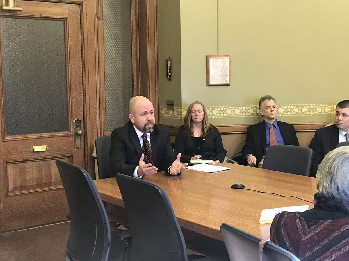 RepSteineke's tweet photo. I testified today on a good-government reform that makes administrative code, which is written by bureaucrats and stays on the books forever, subject to review by everyday Wisconsinites and their elected officials. Thanks for the hearing, Senator Nass! #AB384 #wipolitics https://t.co/XTh8LZqLgO