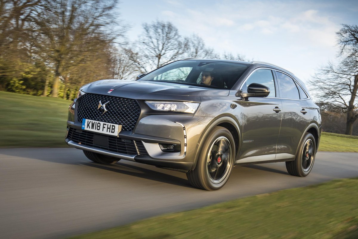 ClassicanaUK's tweet photo. The DS7 CROSSBACK goes on sale in a few weeks and if you haven't driven it, let us tell you, it's 'blimmin brilliant'! The range starts at £28k and goes up to £50k. I know Paul will be doing a road trip in one this year, let's hope he gets the expensive one! #CROSSBACK #DSCars https://t.co/2GeejVP6Jj
