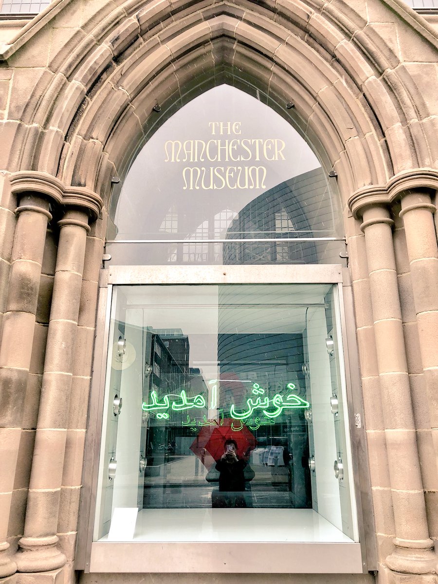 _Clare_Lawlor's tweet image. Learnt that ‘khushamdeed’  means ‘welcome’ in Urdu today thanks to #WaqasKhan @McrMuseum. Definitely brightened up my snowy Tuesday. @mcrartgallery
