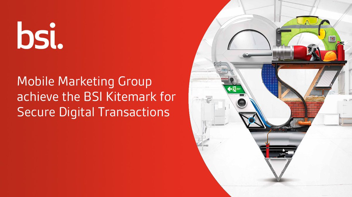 Congratulations to <a href="/mobilemg/">MMG</a> who have become the first SMS messaging company to achieve the <a href="/BSI_UK/">BSI UK</a> Kitemark for Secure Digital Transactions