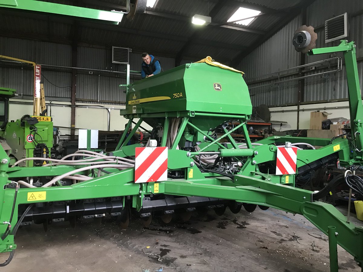 Cold today so #750a prep in workshop #notill with #glyphosate makes this possible protects soil from erosion #glyphosateisvital