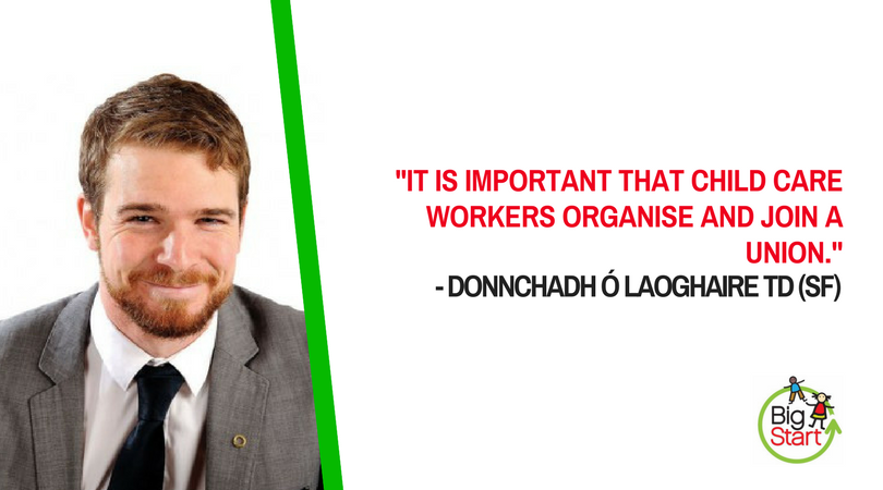EarlyYearsUnion's tweet photo. .@Donnchadhol understands that by coming together and building a strong union, we can make the #EarlyYears a priority for Government and increase investment. #JoinBigStart @SIPTU https://t.co/zROfW9wPCg