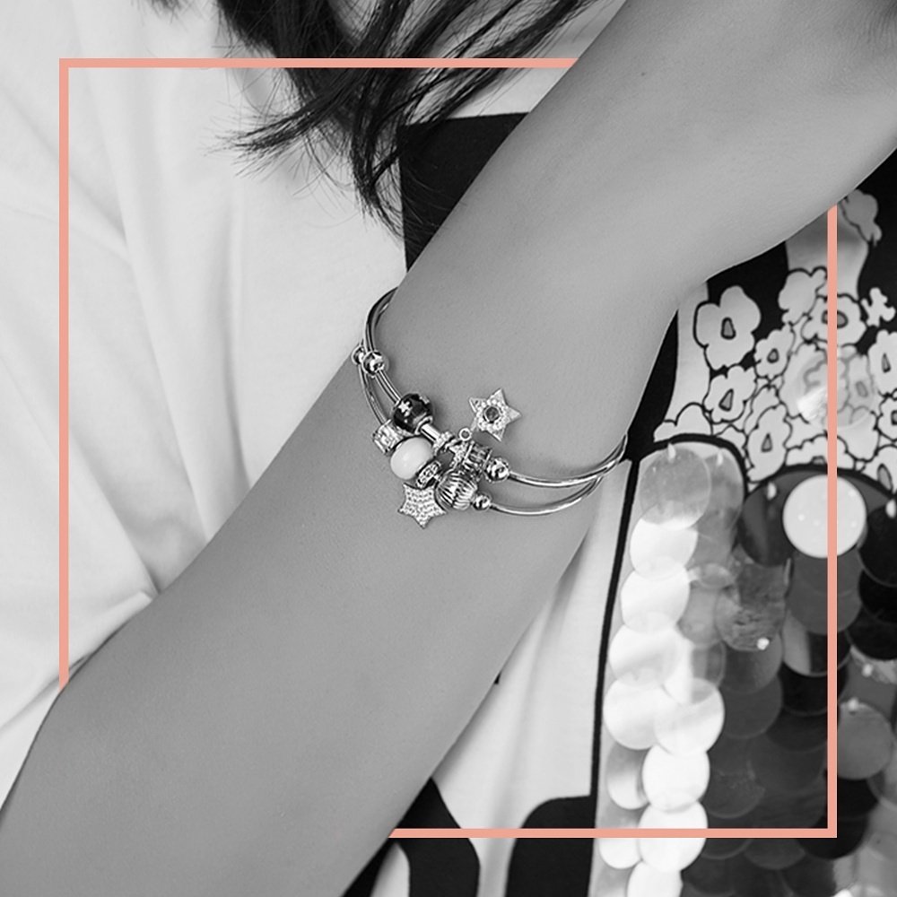 adjustable silver anklet