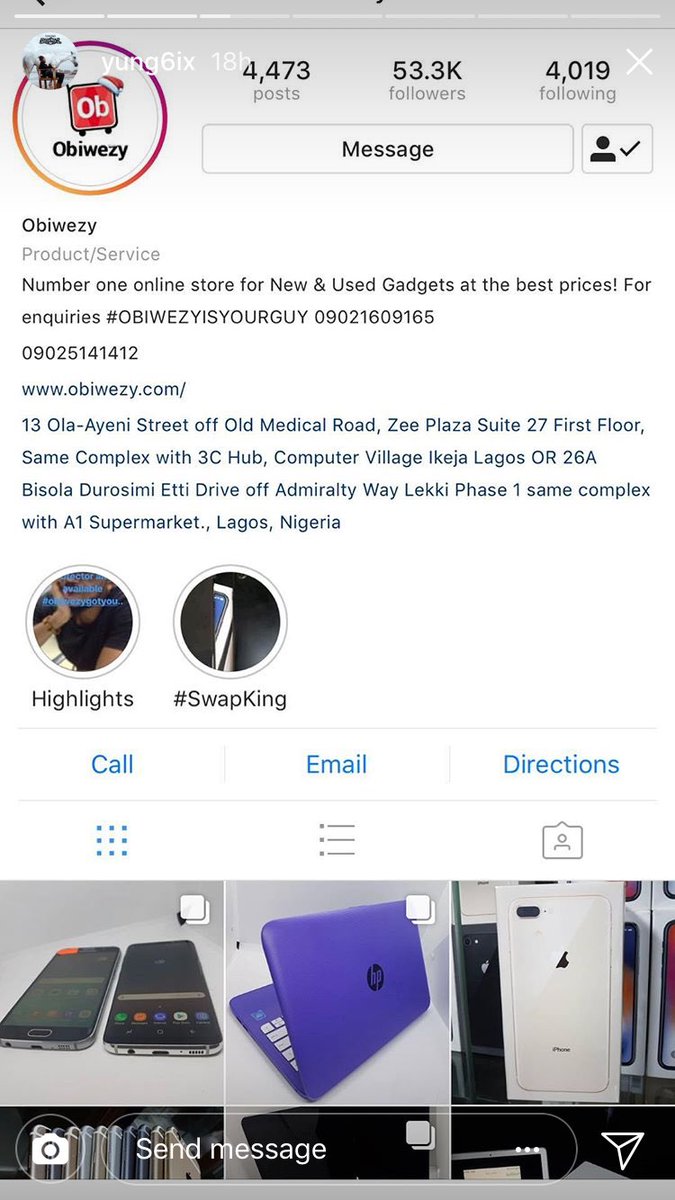 OBIWEZY's tweet photo. @Yung6ix ๐๐พ๐๐พ
#obiwezyisyourguy
If youโre still dulling on our deals, youโre missing out.
#swapking https://t.co/aYbcCEVEaU