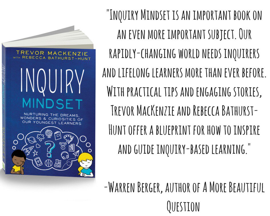 trev_mackenzie's tweet photo. Stay tuned for what some early readers have had to say about #InquiryMindset! This one from @GlimmerGuy. Head to https://t.co/uQJBnhrfMn to read more about what we have in store for y'all! #DiveintoInquiry #edtechteam #tosachat #ISTE18 #tcea18 #InquiryMindset #21stedchat #CUE18 https://t.co/90nzhGOyX1