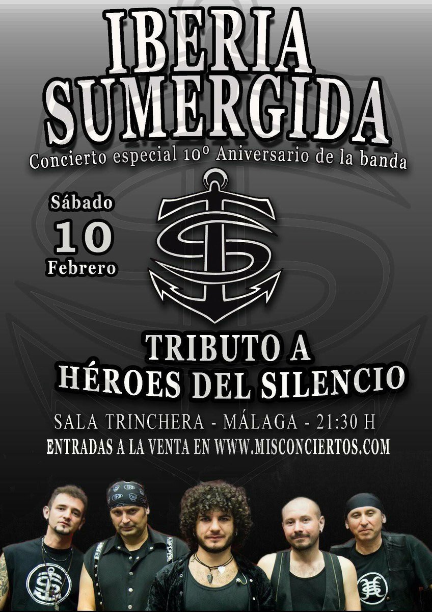 Tributo a <a href="/HeroesESP/">Heroes del Silencio</a>

MÁLAGA, sala Trinchera (sábado 10 de febrero)
Entradas online: misconciertos.com/janto/main.php
