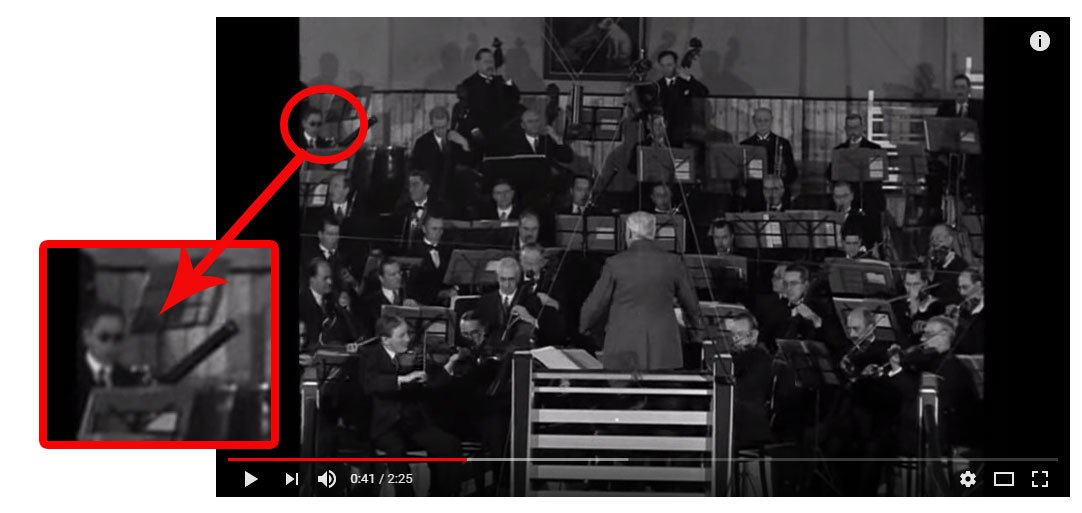 londonsymphony's tweet photo. If you look closely at that 1931 video of Elgar and the LSO, there's a bassoonist wearing shades... https://t.co/ajBp6BwYvA