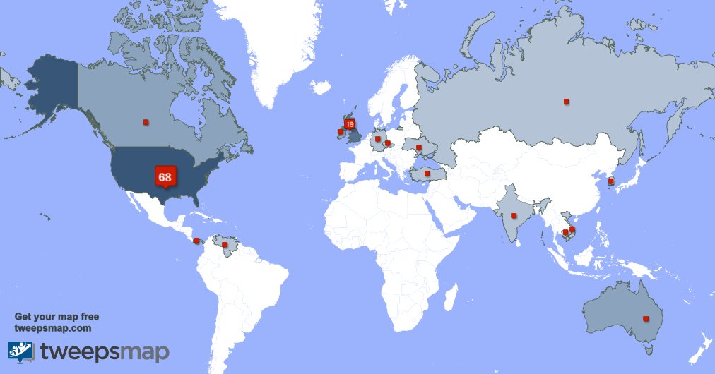 wintermadison77's tweet photo. My followers live in USA (64%), UK.(17%)... Get your free map: https://t.co/NK5q0FserJ https://t.co/wMW4I5Q8Vh