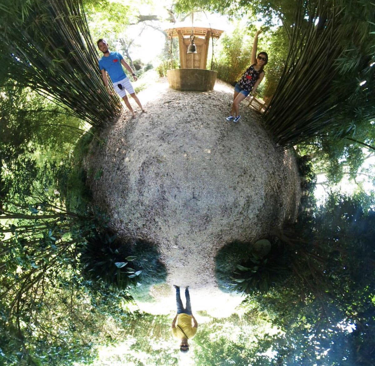 TinyPlanet2's tweet photo. The bamboo that Ben's is stronger than the oak that resists - Zen Proverb 
Omar visit to Louisiana (Javi's brother)
@ripvanwinklegardens

#Louisiana #tinyplanetcouple #tinyplanet #javicel #coupleswhotravel #360 #vr #LouisianaTravel https://t.co/IqedVcOG47