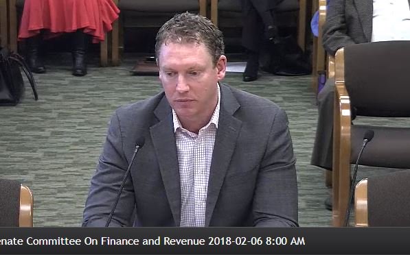 OregonP2's tweet image. JL Wilson testifies for OBI to Senate Revenue: Yet-to-be determined revenue from repatriation could make effect of federal tax reform in Oregon neutral to slightly positive. #orleg #taxes