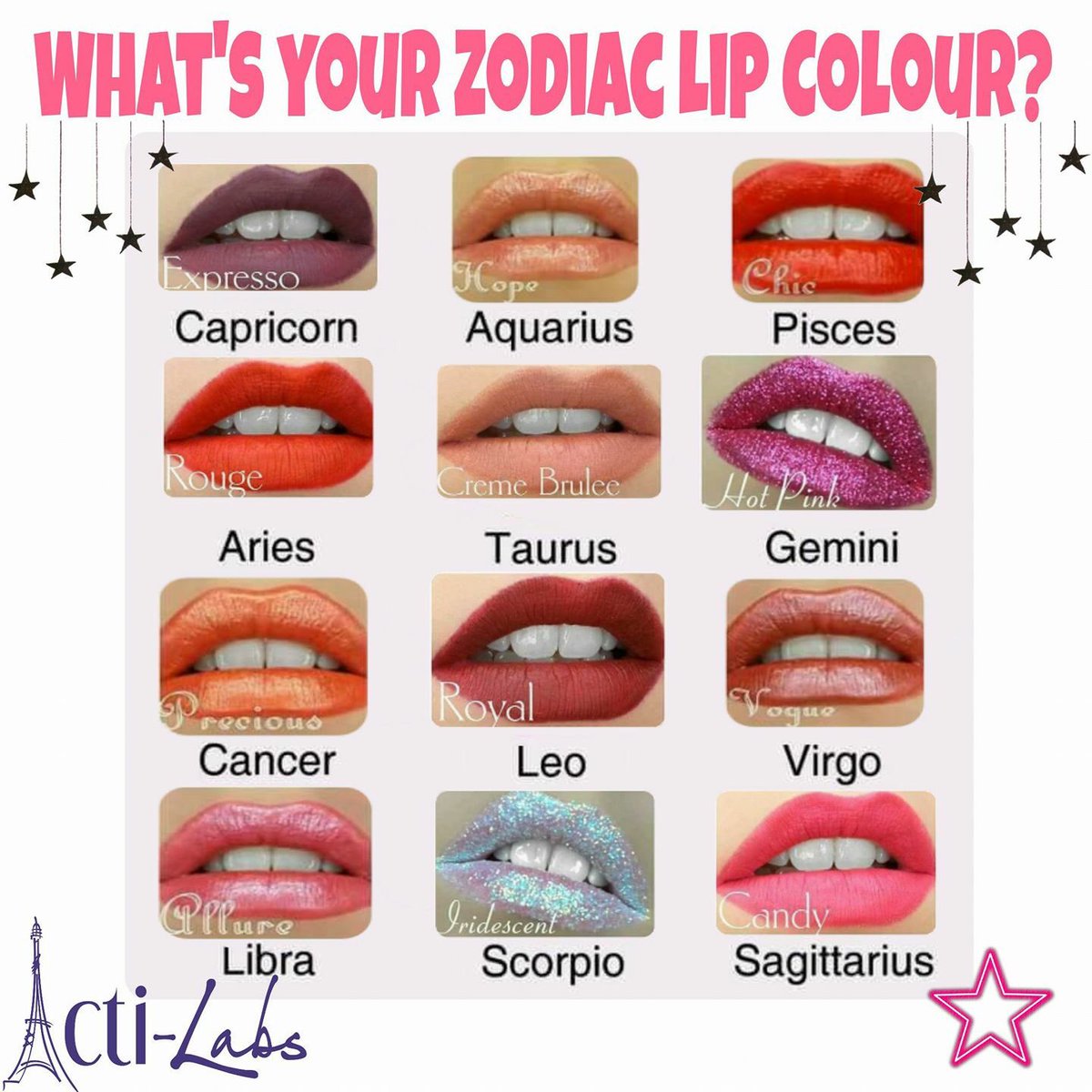 Twisted_Gypsies's tweet photo. I'm an Aries but I'm feeling Gemini today! How about you? What's your zodiac lip color? #lippies #actilabs #Aries #Virgos #Gemini #ZodiacSigns https://t.co/bPHoBqIEJW