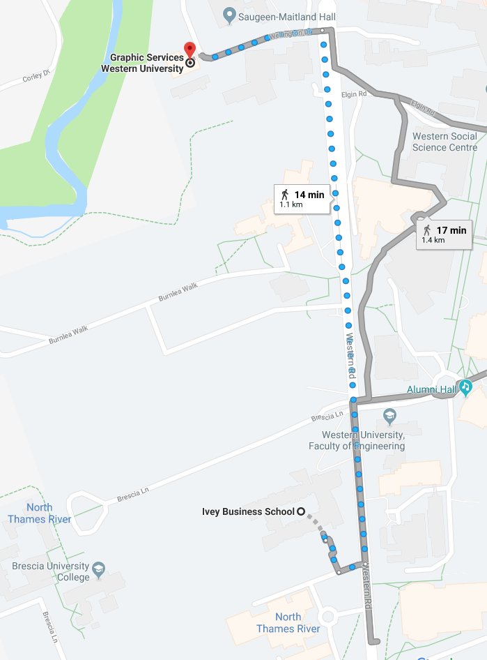 And we are only a 14 min walk.