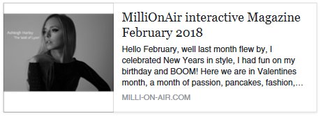Thank you so much Millie-On-Air Magazine <a href="/millionair_mag/">MilliOnAir Magazine</a> for the lovely article! Read the full feature here...
milli-on-air.com/mag/0444100001…

Such a beautiful magazine 
#lifestyle #luxury #Entrepreneur #Magazine #glossy #inspirational #InspirationalWomen #global #Brands