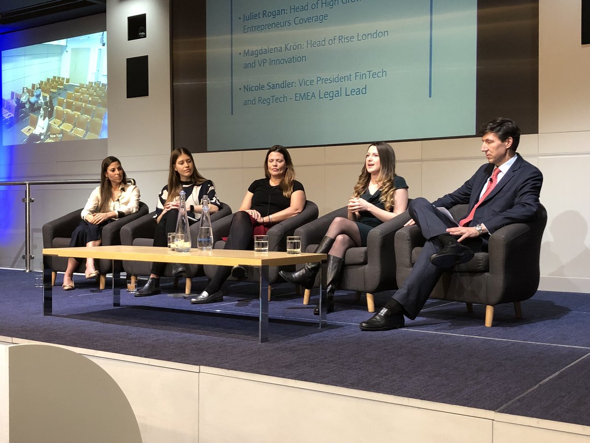 CarolineTwicks's tweet photo. Loving this line up of Barclays FinTech women. Their perspective on tech solutions, data, the cloud, block chain and digital identity as well as their fears about data privacy and data sharing is so impressive! @IsabelCooke_ @JulietRogan @MyKron Nicole Sandler @BarclaysGender https://t.co/mtOuiTBSnz