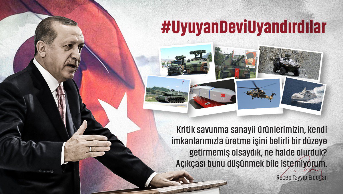 Kimse özgürlüğümüze ve bağımsızlığımıza göz dikemeyecek. #UyuyanDeviUyandırdılar