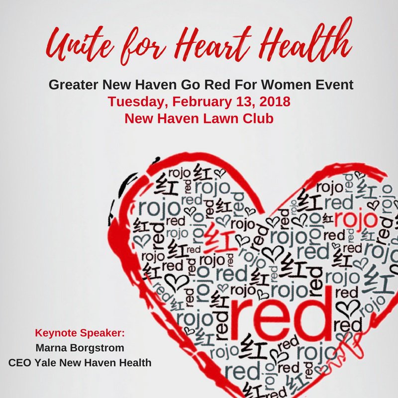 Let’s unite to fight the number one killer of women, heart disease. Join us on February 13 at the #GoRedNewHaven event @NHLawnClub. Learn how you can live a healthier life. Find out more. spr.ly/6010DzFkE