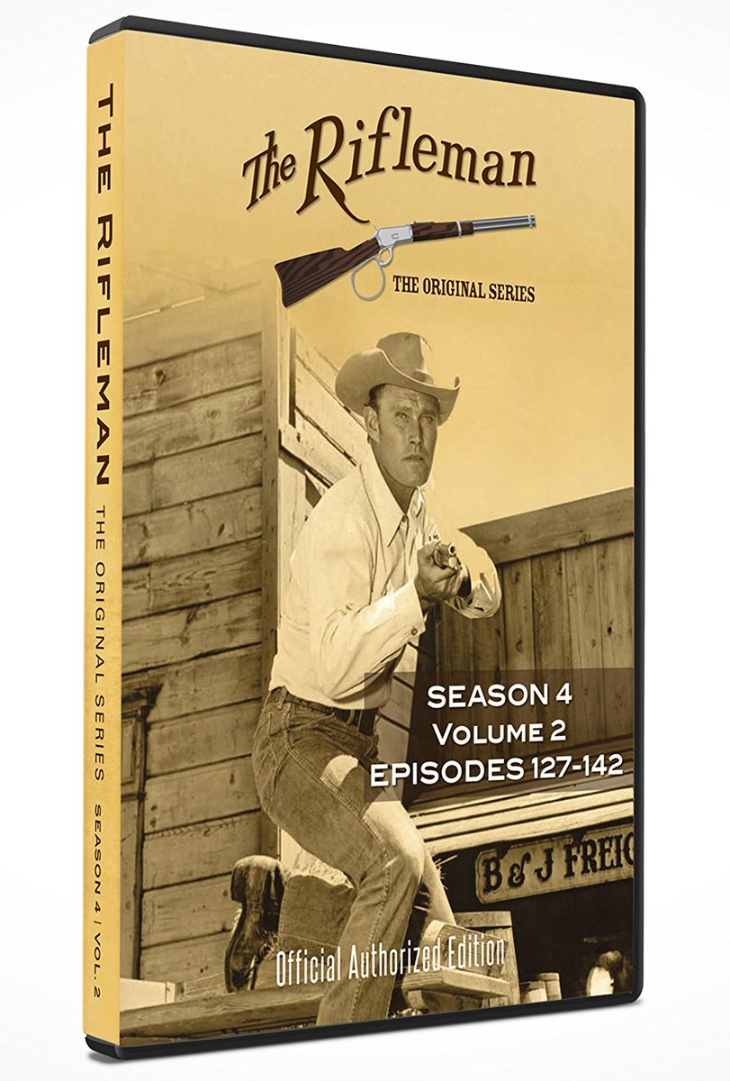 TheRiflemanTV's tweet photo. The Rifleman Value Edition Season 4 Vol 2 (episodes 127-142)  https://t.co/EZ5Cl7qRQC #realwestern https://t.co/sZBuwn8K3P