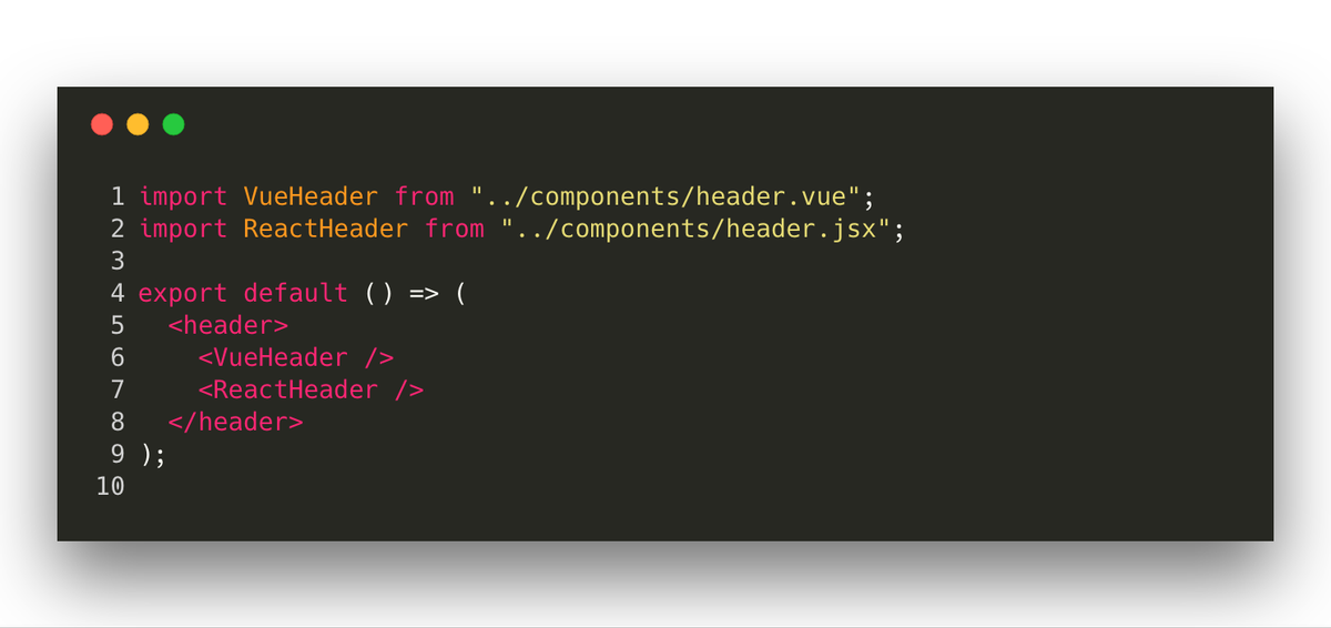 sergiodxa's tweet photo. With the new version of Next.js and it's plugin system it's possible to use Vue components (.vue files) as React components just importing them. 🤯 https://t.co/SSG25n6FLK
