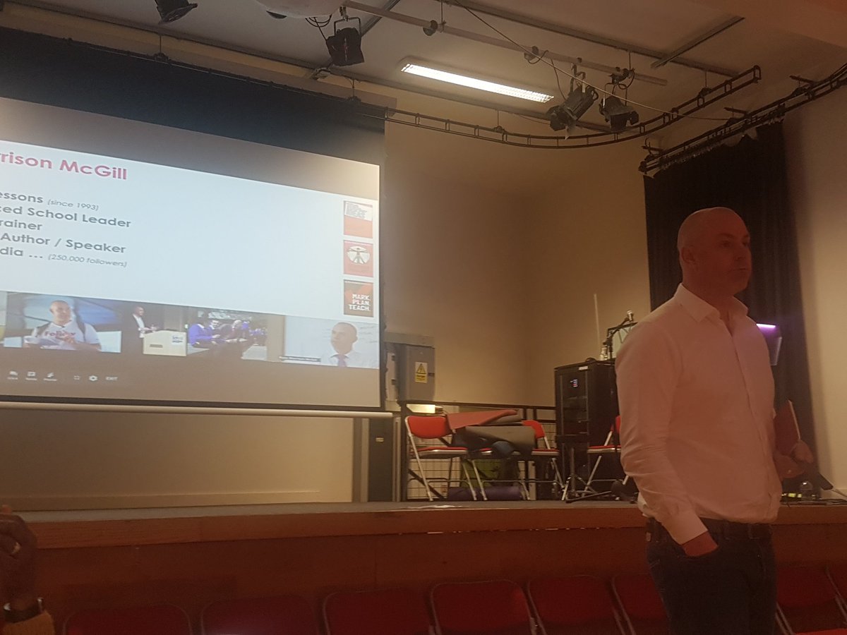 abbiemann1982's tweet photo. @TeacherToolkit talking honestly about what we need to do. Say no to those coming into schools and telling us what to do. #tmlearn #wellbeing #workload #marking @HackneyTSA https://t.co/7IOpzL4oTF