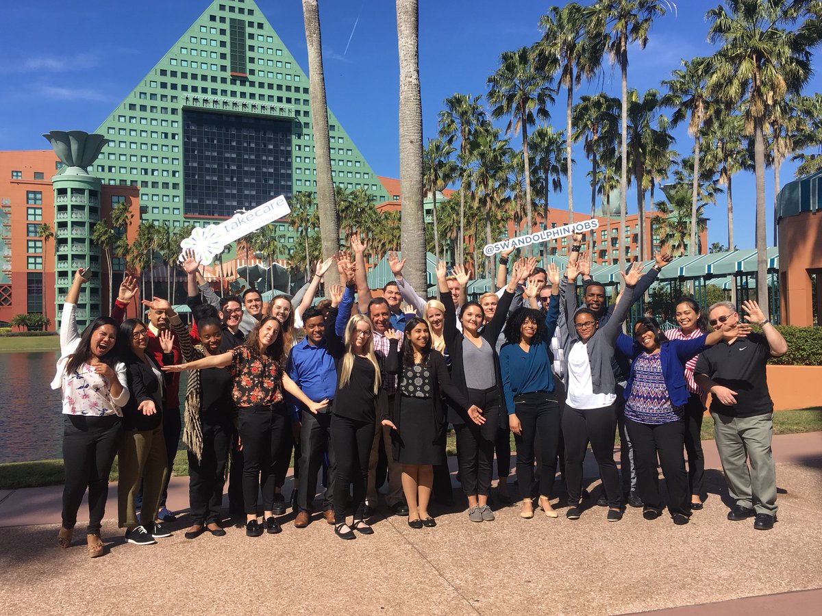 SwanDolphinJobs's tweet photo. Say hello to the latest additions to the @swandolphin team. Ready to kickstart or advance your career in hospitality? Click the link in bio to explore our open positions and apply today. 
#swandolphinjobs #welcome #wdw #marriottcareers #hiring #orlando #smilewithmarriott https://t.co/dAMYAk97X8