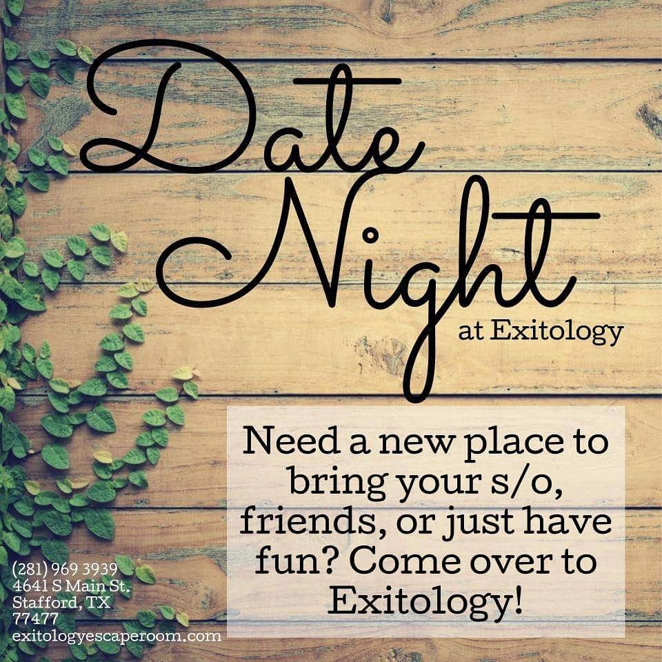 exitologyescape's tweet image. You know the cliches: Dinner, a movie, maybe a walk around downtown, etc. Change it up a little! Take your s/o to somewhere new!