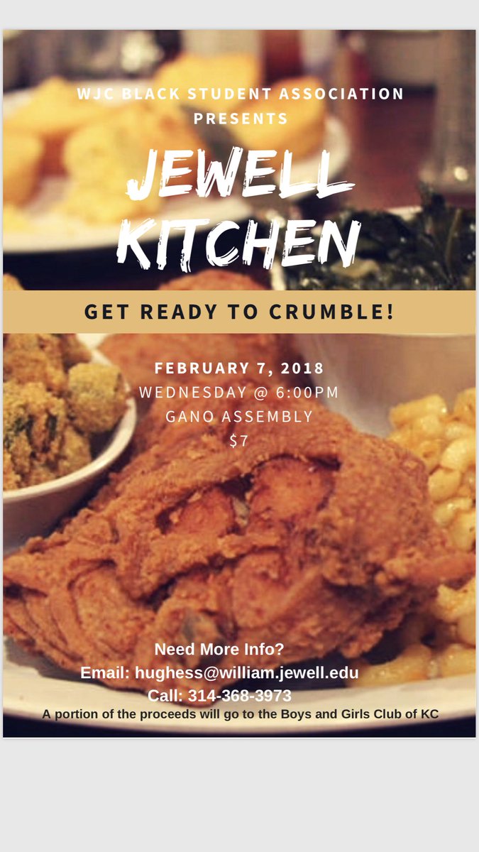 WJC_BSA's tweet photo. TODAY IS THE LAST DAY TO BUY A TICKET FOR $5! 
This year's menu consist of: Fried Chicken, Macaroni, Green Beans, Sweet Potatoes, Cornbread, Lemon Cake, Sweet Potato Pie, Kool-Aid and Water.

TODAY IS THE LAST DAY TO BUY A TICKET FOR $5!
Don’t miss out! @jewellplc #jewellplc https://t.co/om3Fvf1nbQ