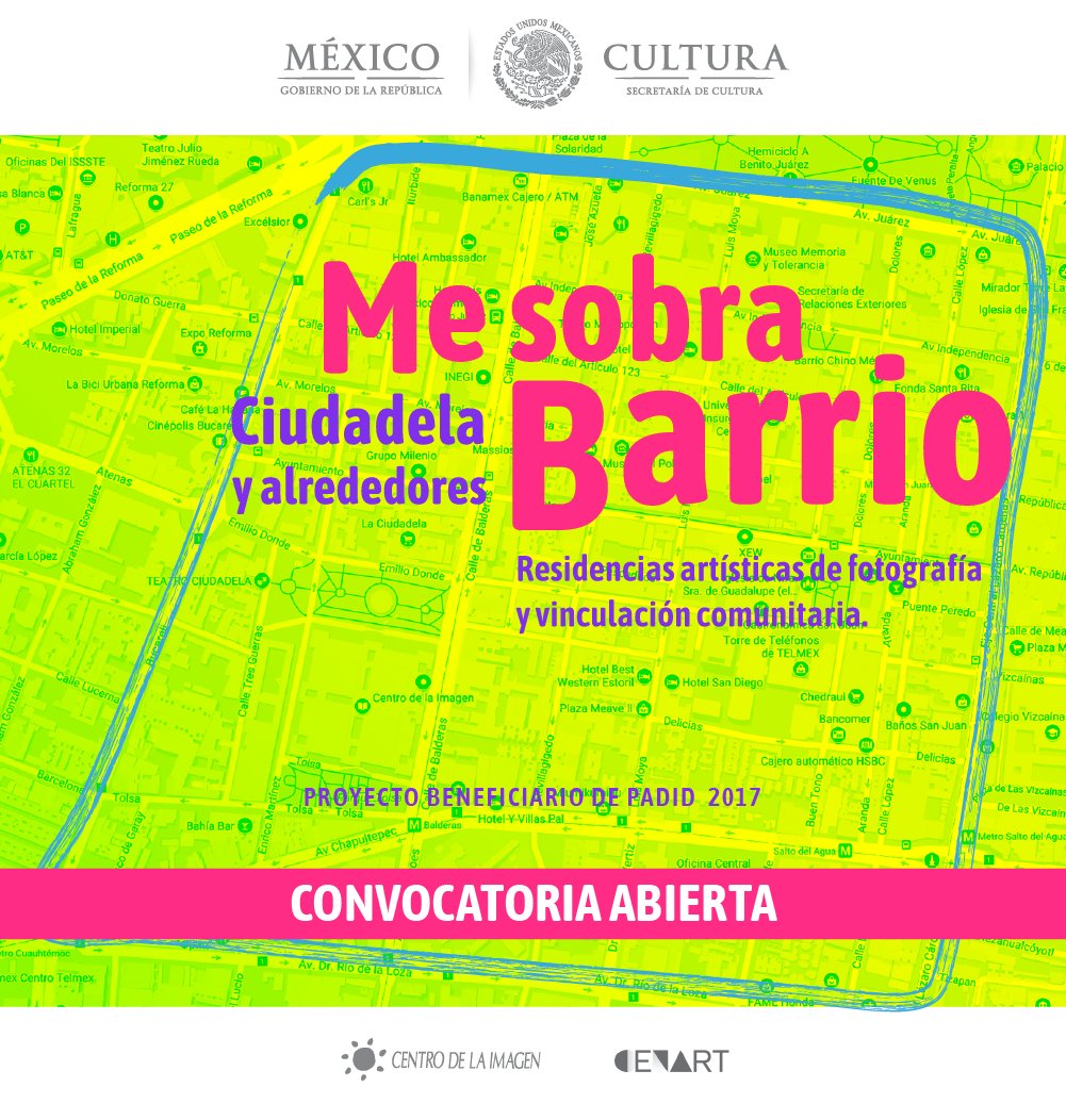 ¡Conoce el nuevo programa de residencias artísticas del #CImagen! #MeSobraBarrio se realizará con el apoyo del Programa de Apoyo a la Docencia, Investigación y Difusión de las Artes #PADID. 

CONVOCATORIA 👉 bit.ly/msbci