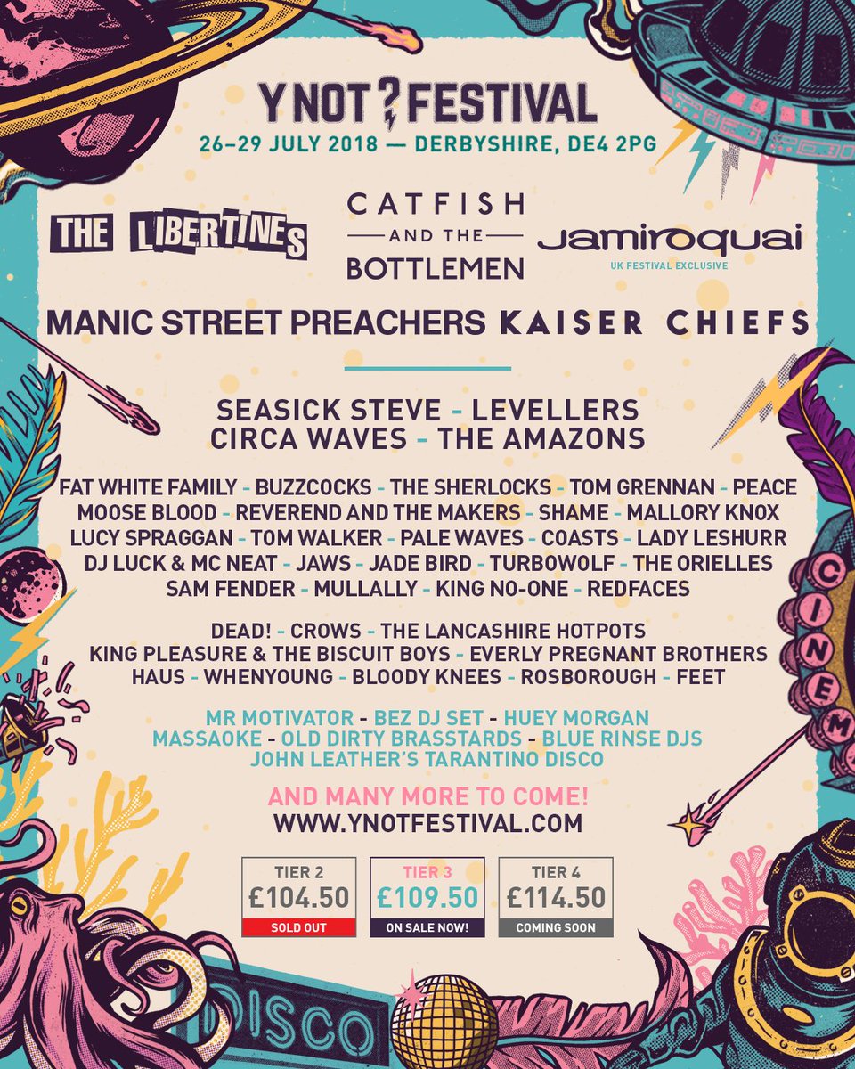 .@Y_Not_Festival I’m coming for ya and I’m bringing some new tunes with me too. Let’s get lively x
ynotfestival.com/tickets/