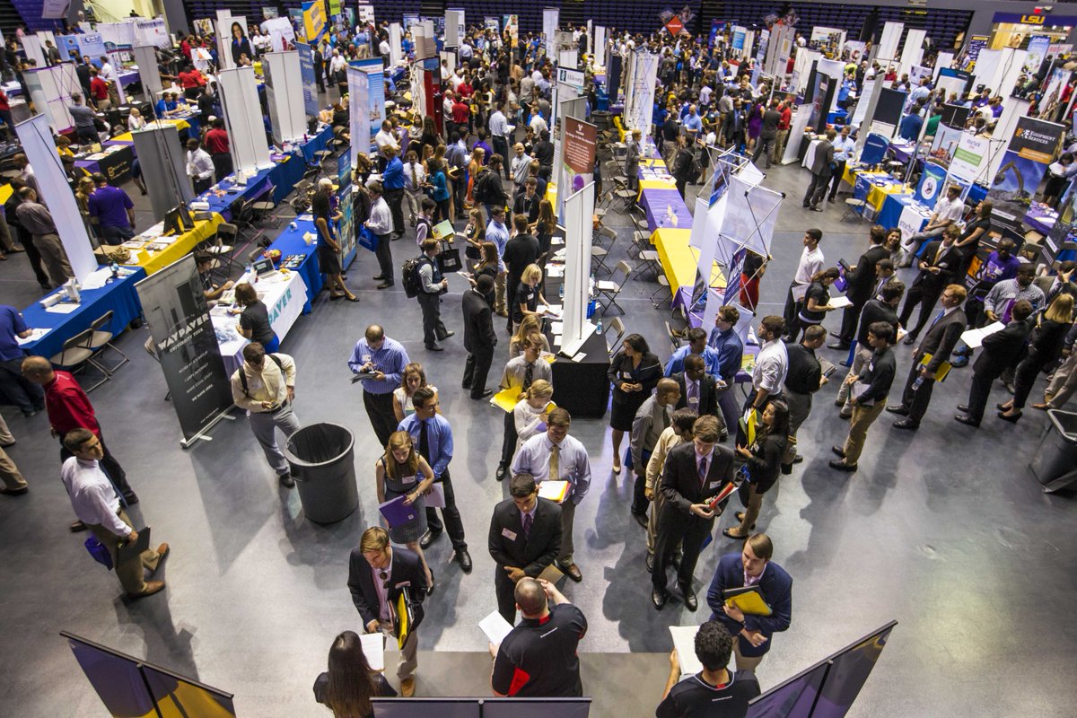 LSU's tweet photo. Explore career options at the #LSU Career Expo 11 am-4 pm tomorrow in the Maravich Center. The Career Expo is LSU's largest recruiting event.
More info: https://t.co/FL3eIIYDtz https://t.co/rg3fQgHIPb