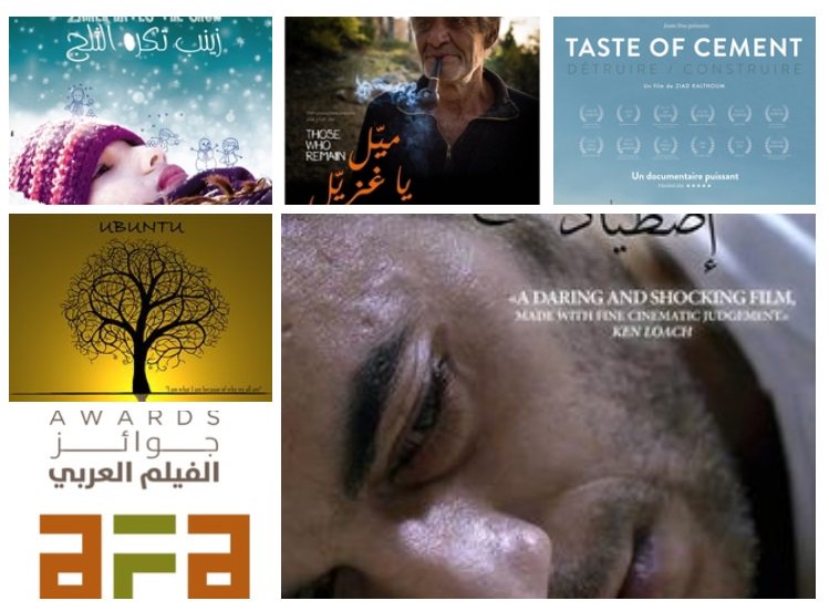 Daring, unique and captivating documentary features eligible for the Arab Film Awards GHOST HUNTING by Raed Andoni, TASTE OF CEMENT by Ziad Kalthoum, THOSE WHO REMAIN by Eliane Raheb, ZEINAB HATES THE SNOW by Kaouther Ben Hania and UBUNTU by Christian Abi Abboud. #WeLoveArabFilm