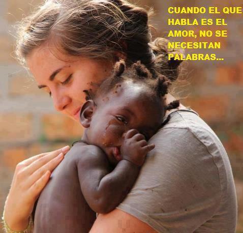 Cuando el que habla es el amor, no se necesitan palabras...