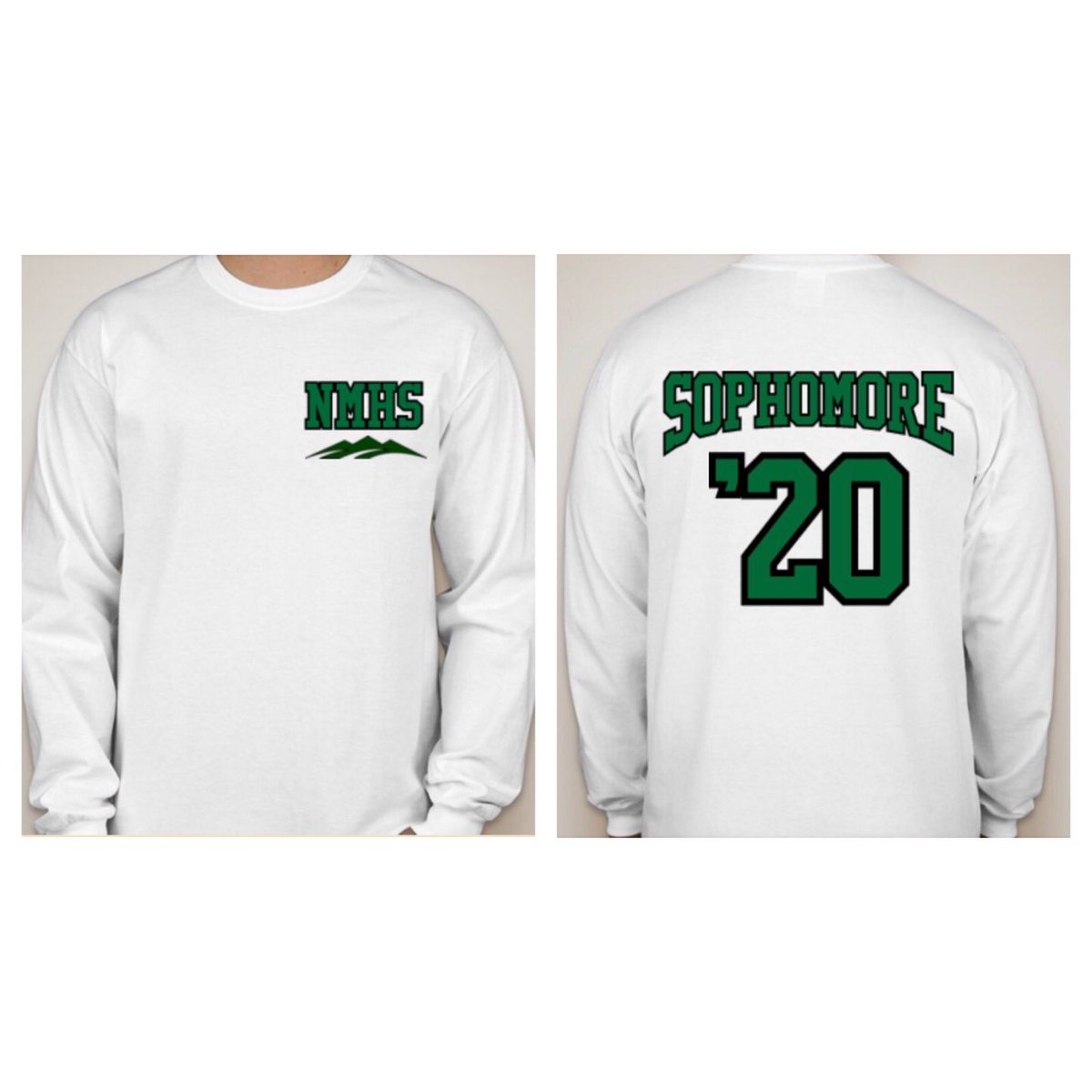 Preorder your class shirt during lunch starting TOMORROW! $20 for long sleeve and $15 for short. We are selling sweatpants too! 🤩👚👖