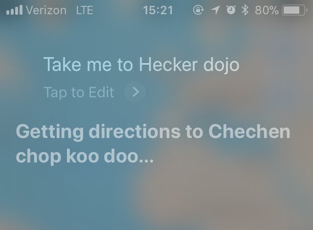 levwalkin's tweet image. Siri, you are drunk! #HackerDojo
