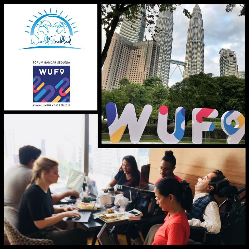 WorldEnabled's tweet photo. Dr. Pineda and the World Enabled Team finalizing engagements’ details for WUF9. #cities2030  #cities4All  #Goal11 #inclusiveCities #LeaveNoOneBehind
#wuf9 #DIAUD #NewUrbanAgenda #wednesdaywisdom #klcc #kualaLumpur #inclusive #malaysia https://t.co/dzFi7QcIVa
