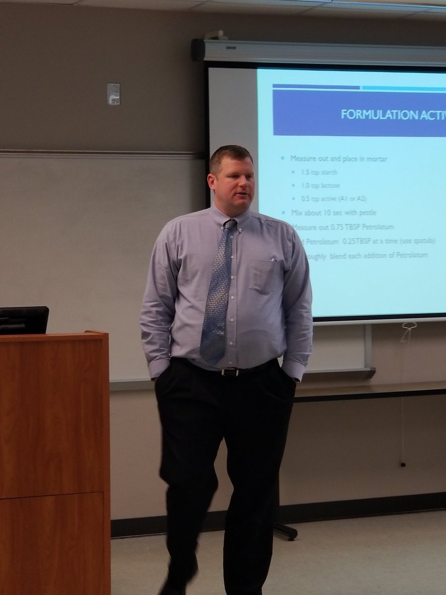 CU_PharmSci's tweet photo. Mr. Tim Marks is walking the students through the formulation part of the activity. #CUIPEActivityDays @CUIPE @CampbellCPHS @CUCLNR https://t.co/Aa3sMJ9fjm