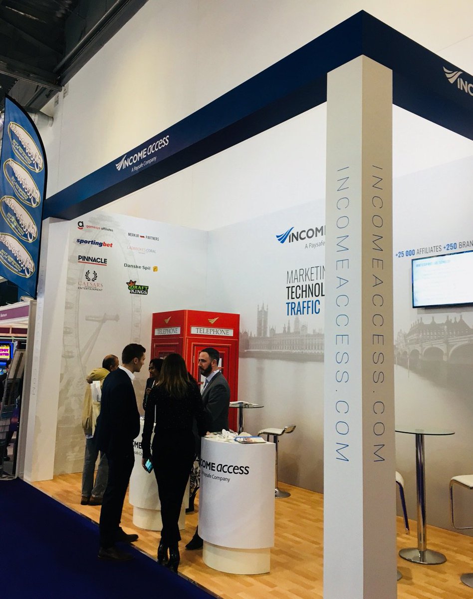 IncomeAccess's tweet photo. Our team had a great 1st day at #ICETotallyGaming. If we didn't catch up yet, make sure you swing by our #ICE2018 stand (N1-300) tomorrow &amp; Thurs! https://t.co/Q3hMiaJeAt