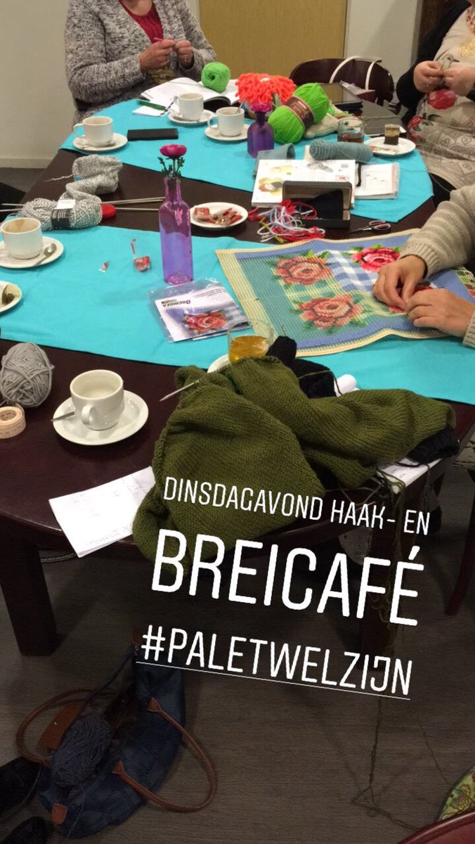 twintigminuten's tweet photo. We zijn weer lekker bezig! Vanaf maart elke 1e maandag van de maand. @PaletWelzijn #haken #breien #rokkeveen #zoetermeer https://t.co/uc3TGYUxtf